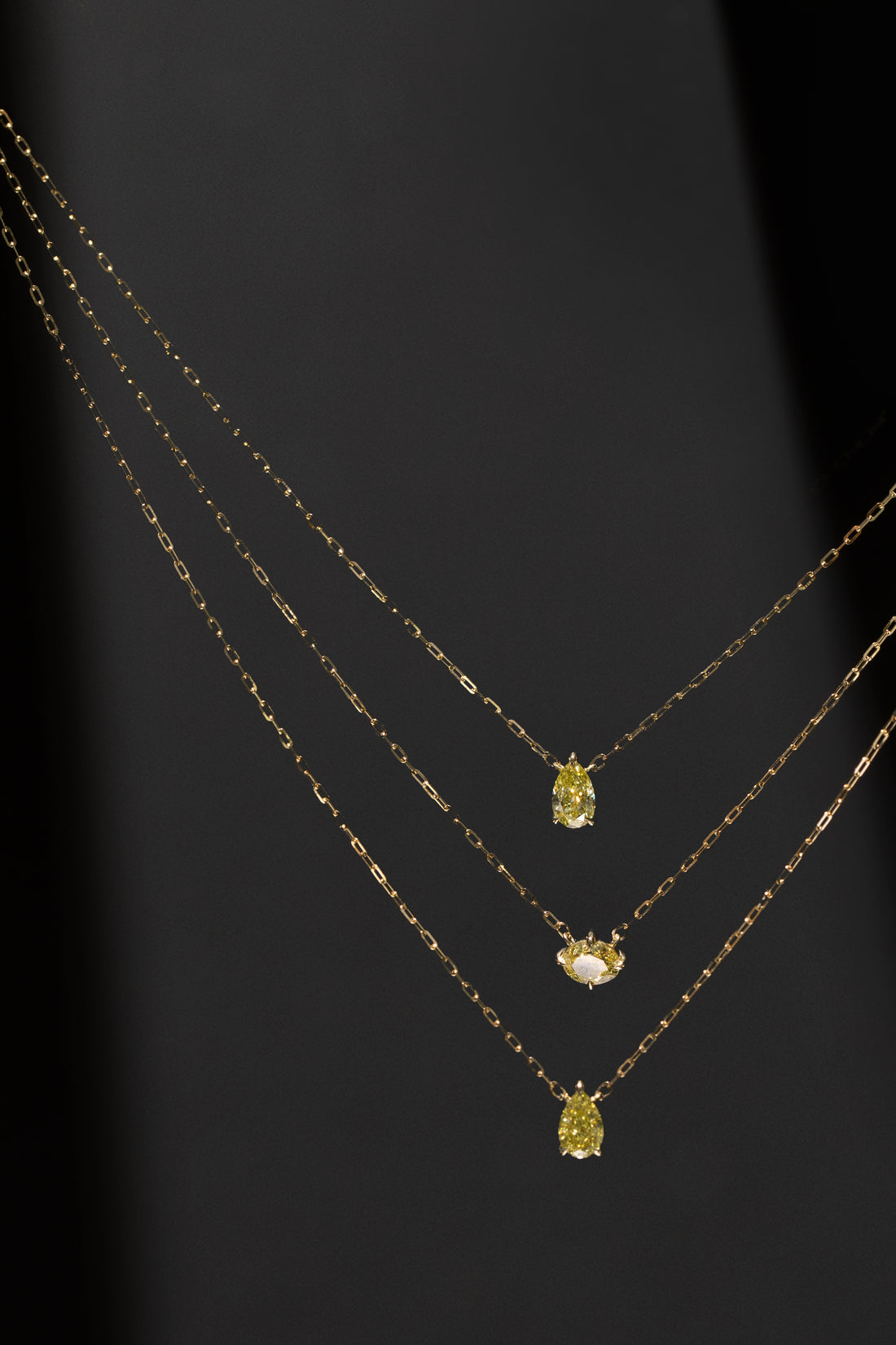 Edison Canary Diamond Necklace