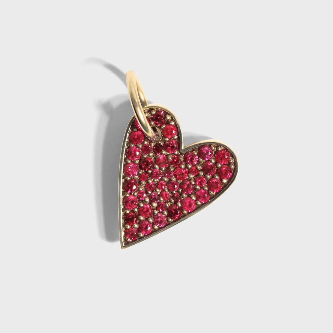 Ruby Heart Charm