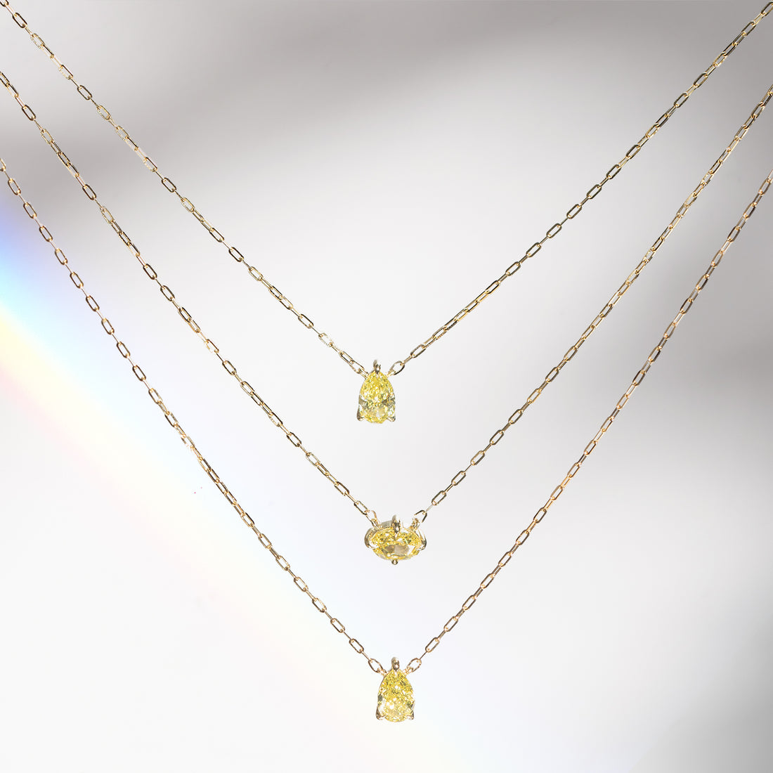 Edison Canary Diamond Necklace